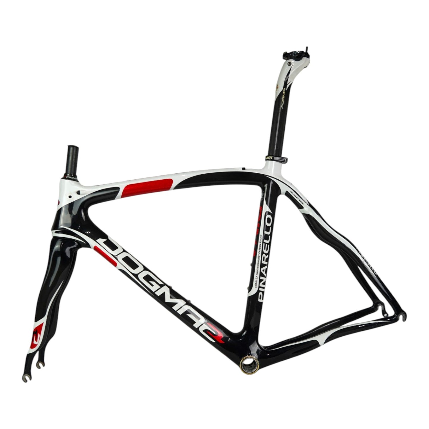 2012 Pinarello Dogma 60.1 700c Carbon Rim Brake Frameset - 55cm, DI2/AXS