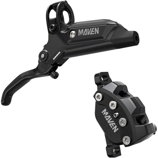 SRAM Maven Base Disc Brake Lever - Rear Front 2000mm Hose Post Mount 4-Piston Aluminum Lever SS Hardware Diffusion BLK A1
