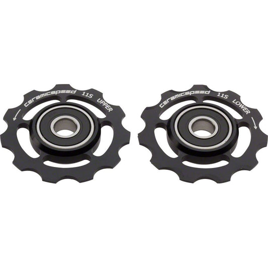 CeramicSpeed Pulley Wheels for Shimano 11-speed - 11 Tooth Alloy Black