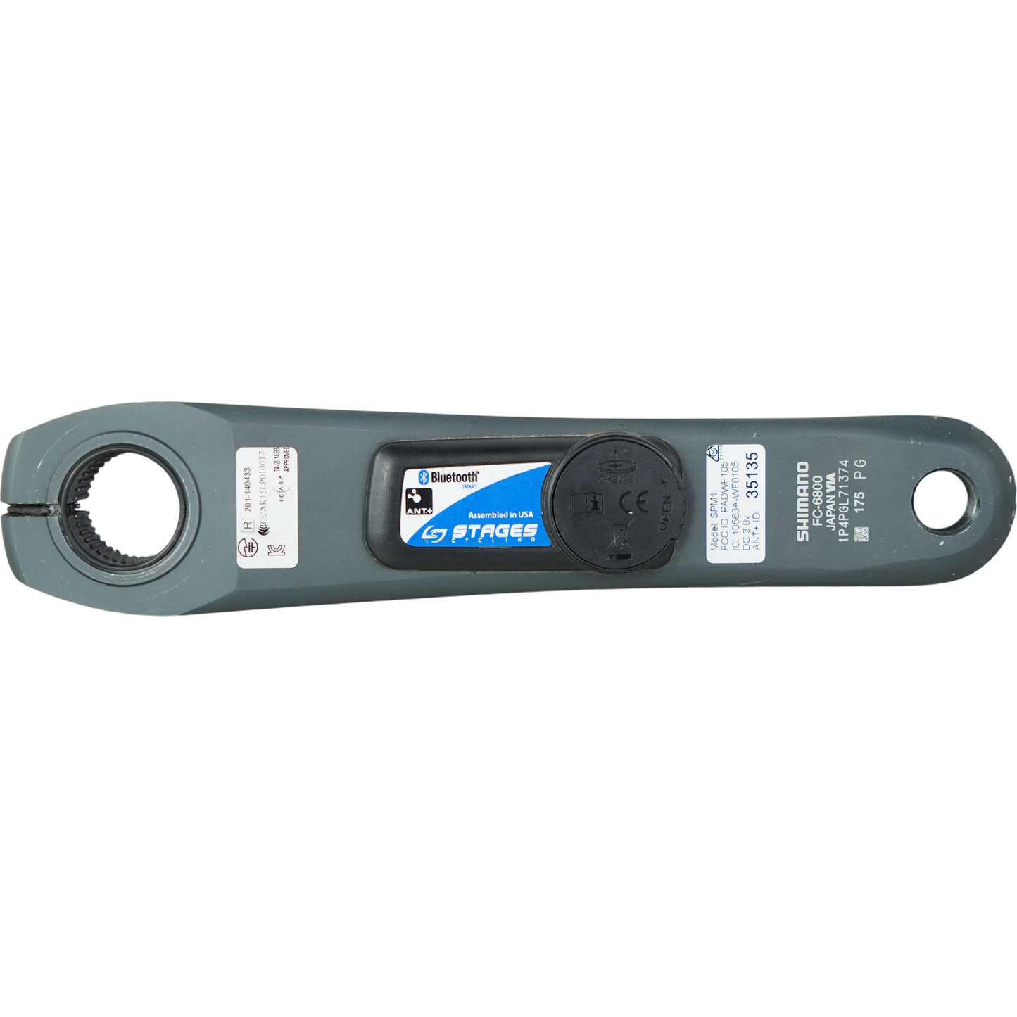Stages Shimano Ultegra FC-6800 175mm Road Bike Power Meter Crank Arm
