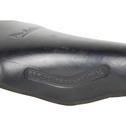 Vintage Brooks Professional "Pre Softened" Black Leather Road Bike Saddle