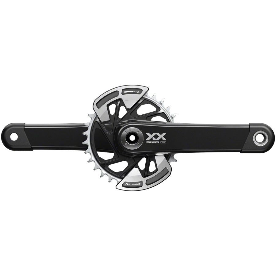 SRAM XX Eagle T-Type Wide Crankset - 175mm 12-Speed 32t Chainring Direct Mount 2-Guards DUB Spindle Interface BLK