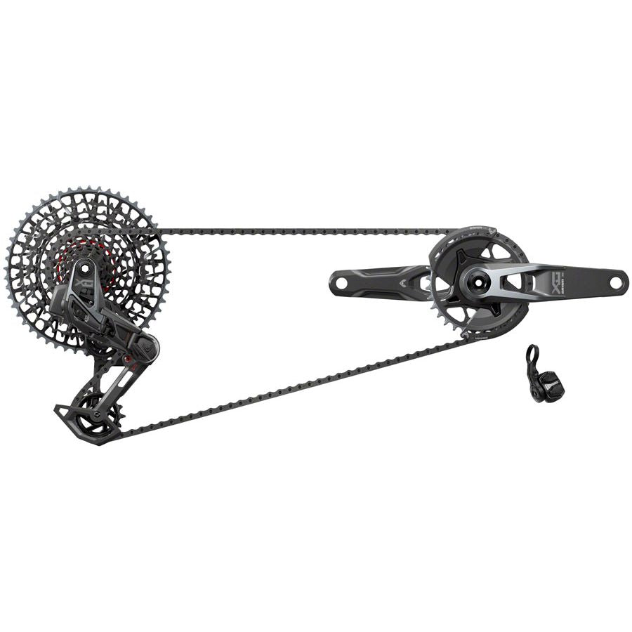 SRAM X0 T-Type Eagle Transmission Groupset - 165mm Crank 32t Chainring AXS POD Controller 10-52t Cassette Rear Derailleur Chain V2