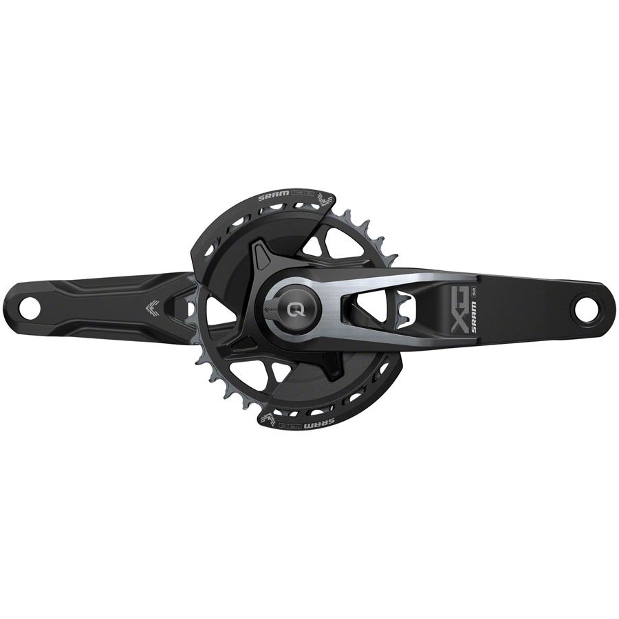 SRAM X0 Eagle T-Type AXS Power Meter Wide Crankset - 165mm 12-Speed 32t Chainring Direct Mount 2-Guards PM DUB Spindle BLK