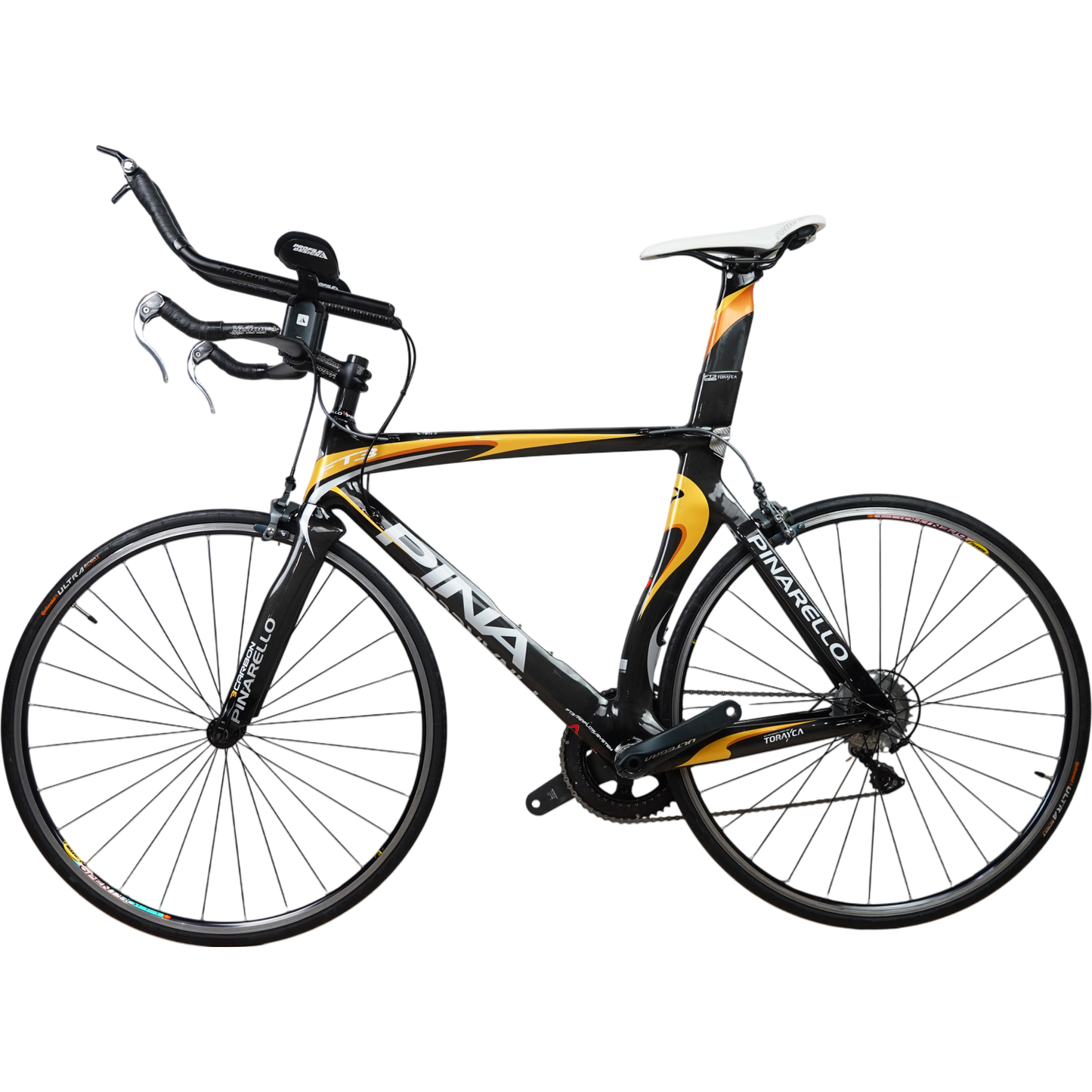 2012 Pinarello FT3 Ultegra/Dura-Ace TT/Triathlon Carbon Rim Brake Bike - 56cm