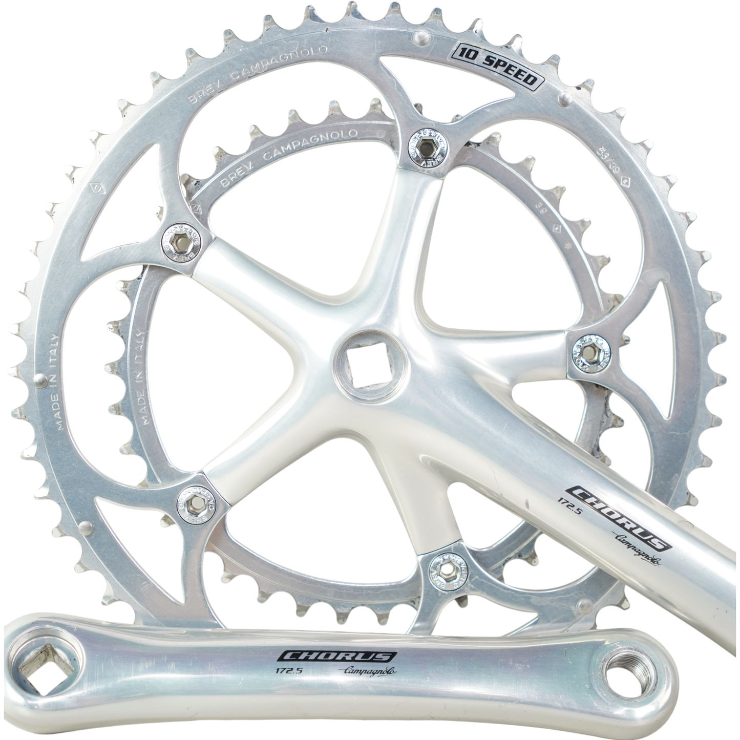 Campagnolo Chorus 172.5mm 10 Speed Road Bike Crankset W/ 53/39t Chainrings