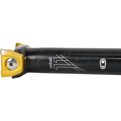 Crank Brothers Cobalt 11 Mountain Bike Seatpost W/ Gold Saddle Clamp