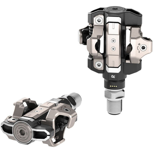 Garmin Rally XC210 Power Meter Pedals - Dual Sided Clipless Alloy 9/16" BLK Pair Dual-Sensing Shimano SPD