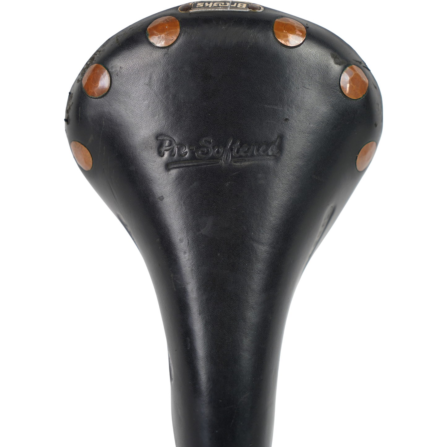 Vintage Brooks Professional "Pre Softened" Black Leather Road Bike Saddle
