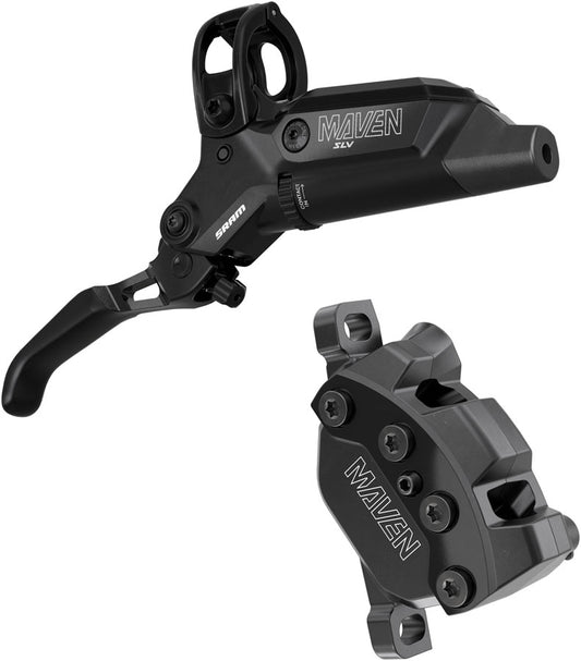 SRAM Maven Silver Disc Brake Lever - Front Rear Post Mount 4-Piston Aluminum Lever SS Hardware BLK B1