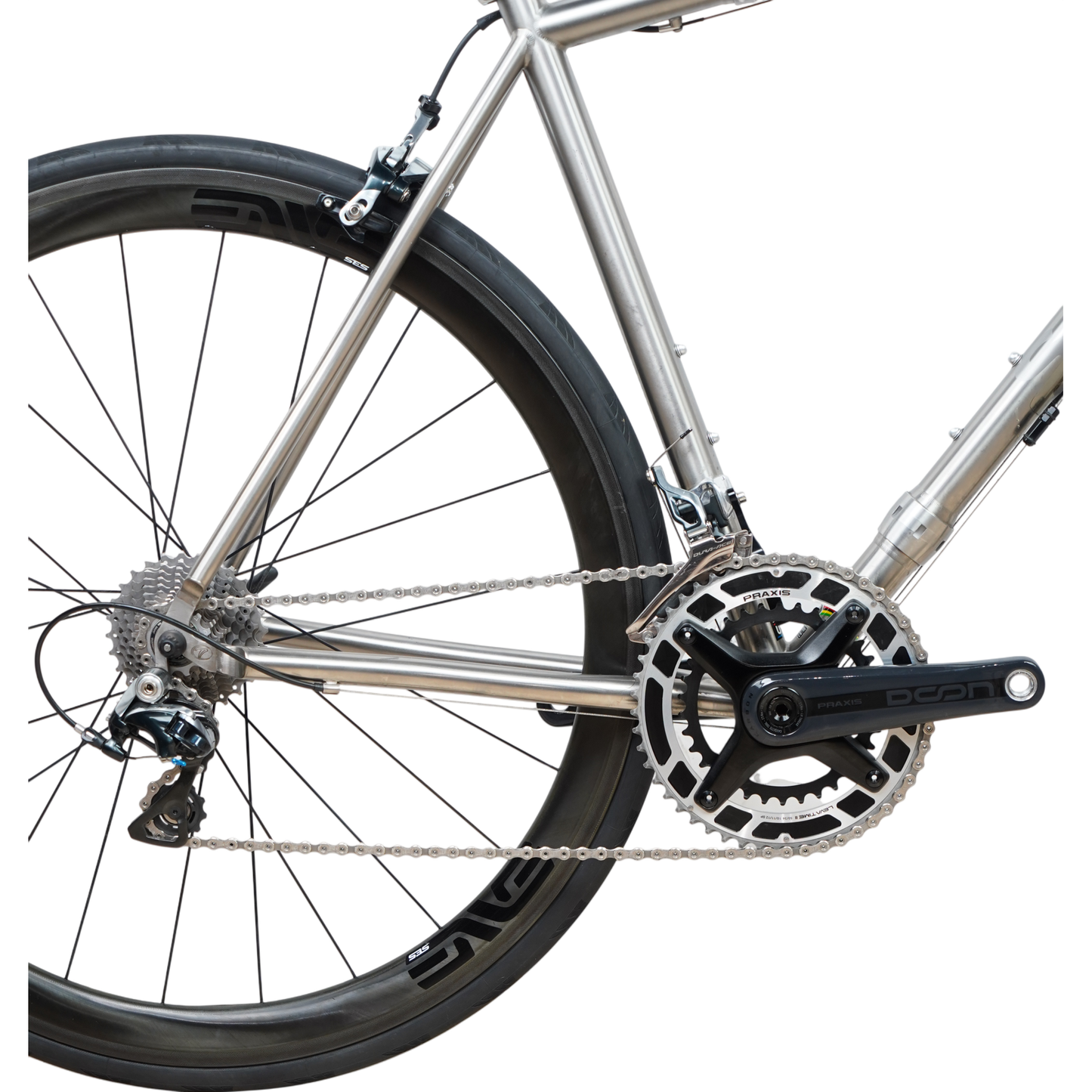 Seven Axiom S Custom Titanium Road Bike W/ Couplers - Full Enve Build - 56cm