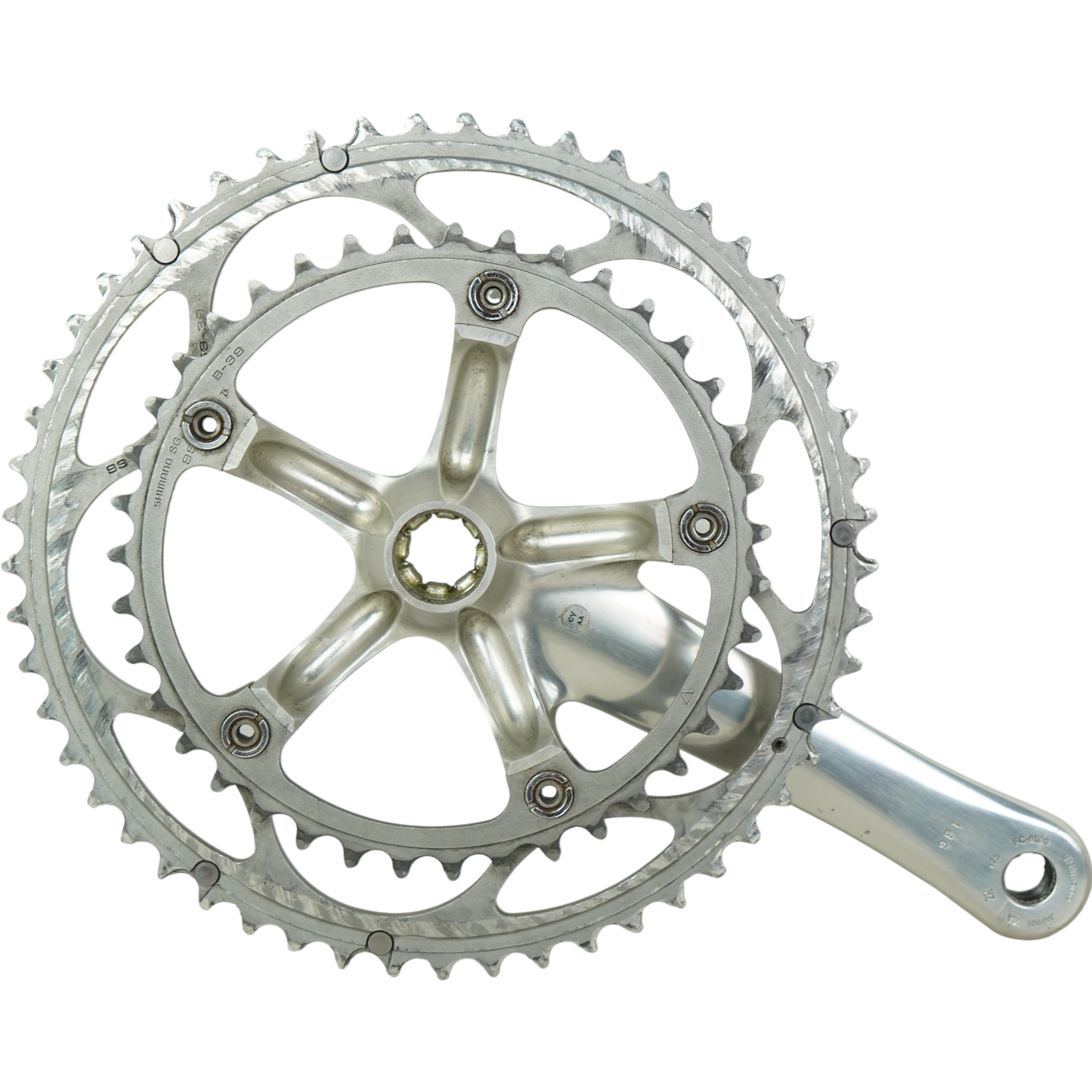 Shimano Ultegra FC-6500/6503 175mm Road Bike Crankset W/ 53/39t Chainrings