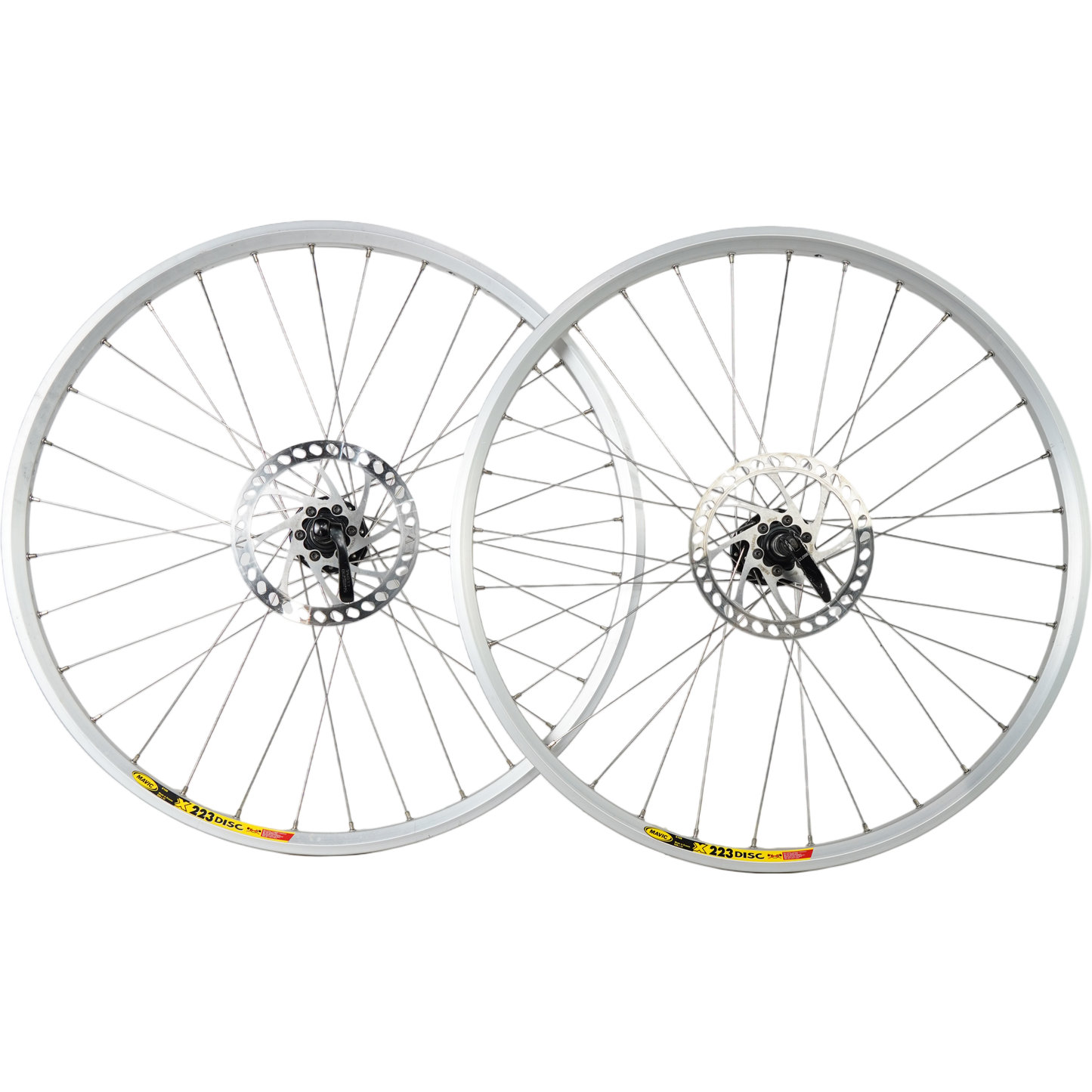 Mavic X223 Disc 26in Disc Brake Clincher MTB Wheelset W/Real Design Hubs