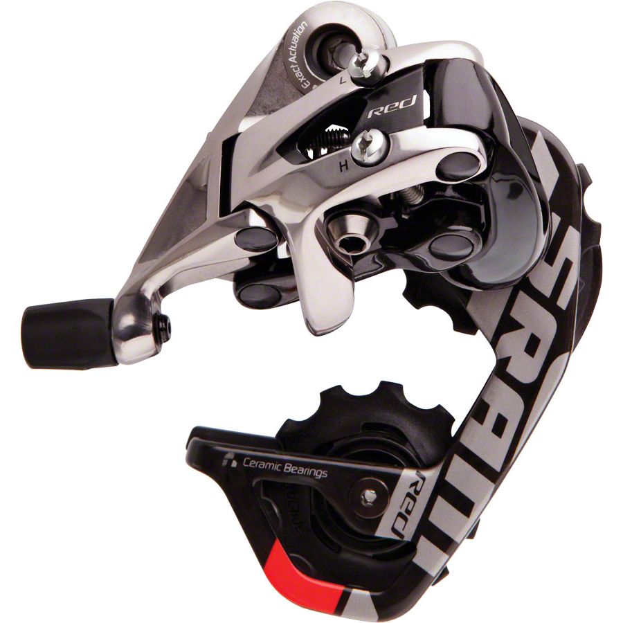 SRAM Red Rear Derailleur - 10 Speed Short Cage Black/Silver