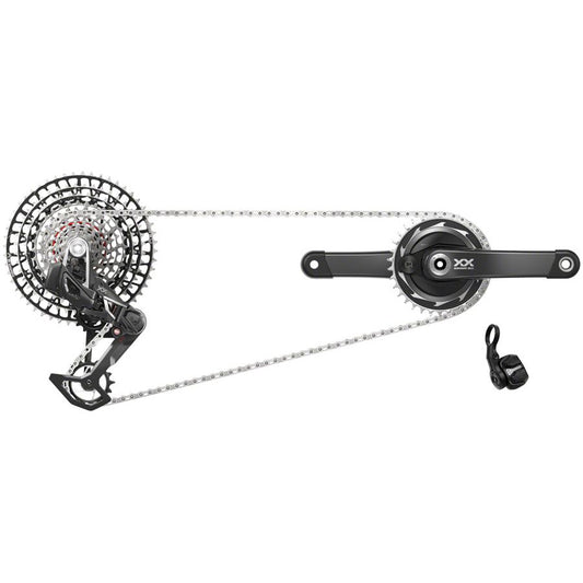 SRAM XX SL T-Type Eagle Transmission Power Meter Group - 170mm 34t Chainring AXS POD Controller 10-52t Cassette Rear Derailleur Chain