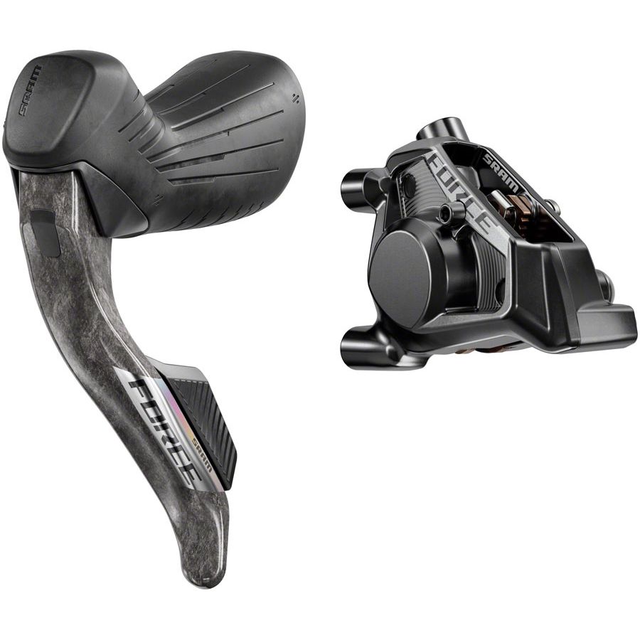 SRAM Force eTap AXS HRD Shift/Brake Lever Hydraulic Disc Caliper - Left/Front Flat Mount 20mm Offset 950mm Hose BLK E1