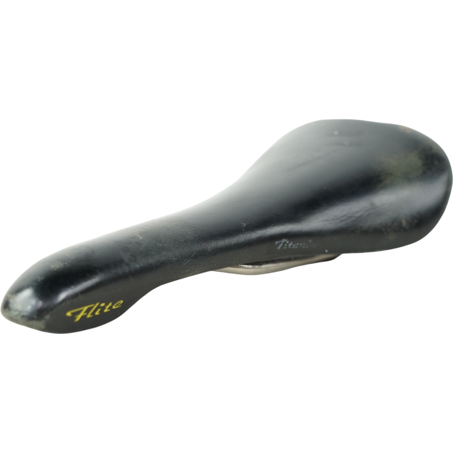 Vintage Selle Italia Flite Road Bike Saddle W/ Titanium Rails