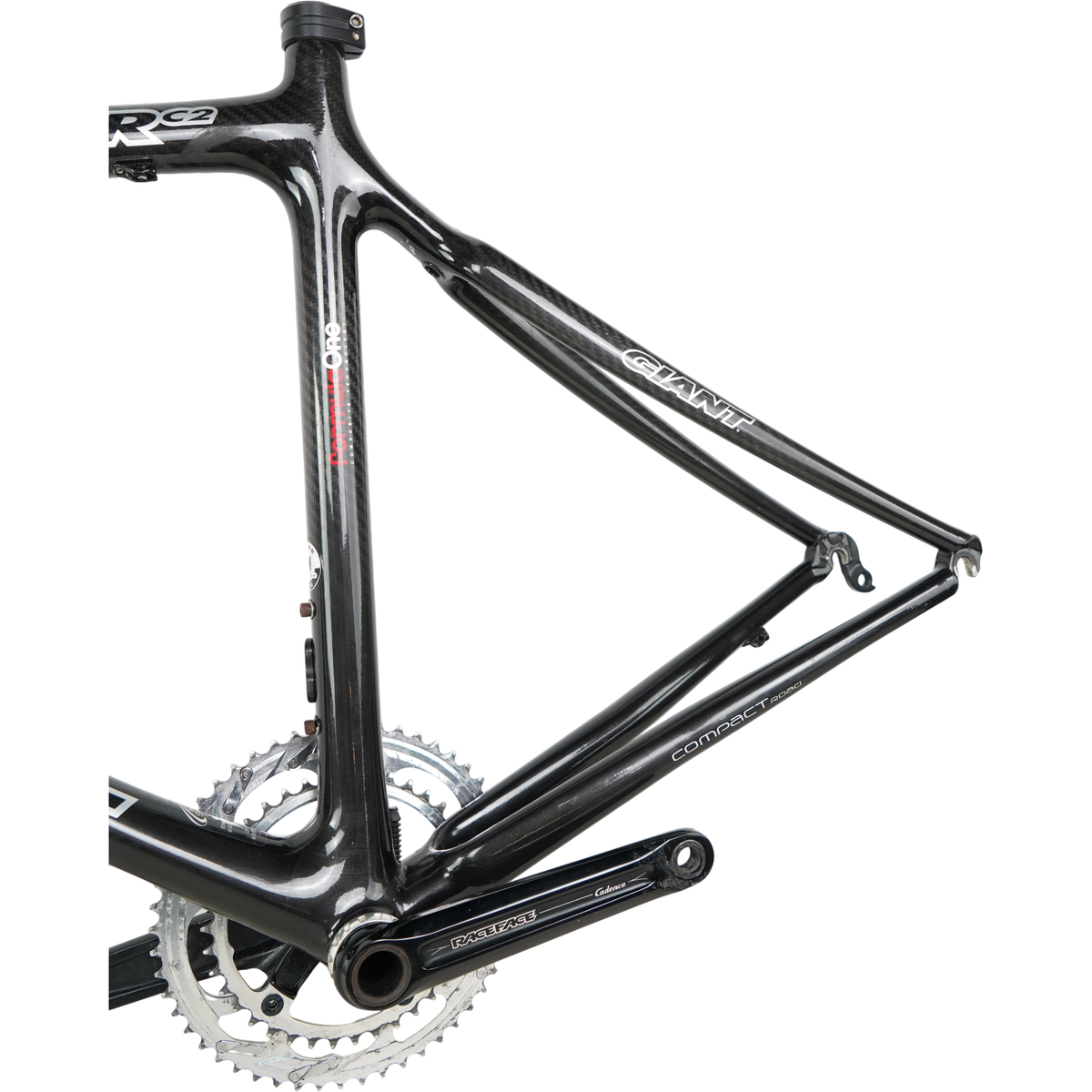 Giant TCR C2 700c Carbon Rim Brake Road Frame W/ Raceface Cadence Crankset - 52