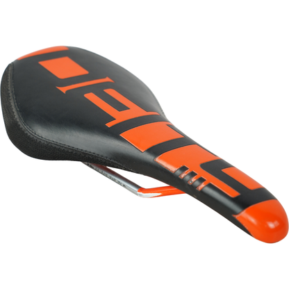 SDG Deity Black/Orange Mountain Bike Saddle - 135mm Wide