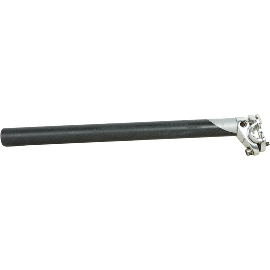 Giant 27.2mm Carbon 350mm Bike Seatpost W/ Aluminum Clamp Head