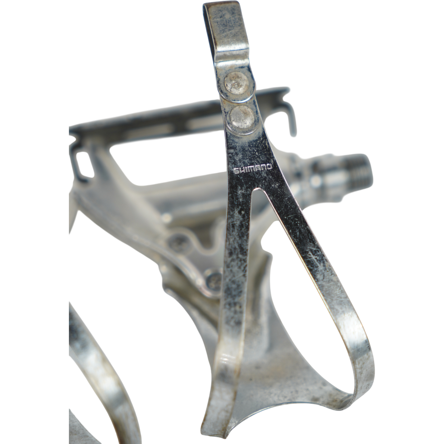 Vintage Shimano Dura-Ace PD-7400 Road Bike Pedals W/ Toe Clips