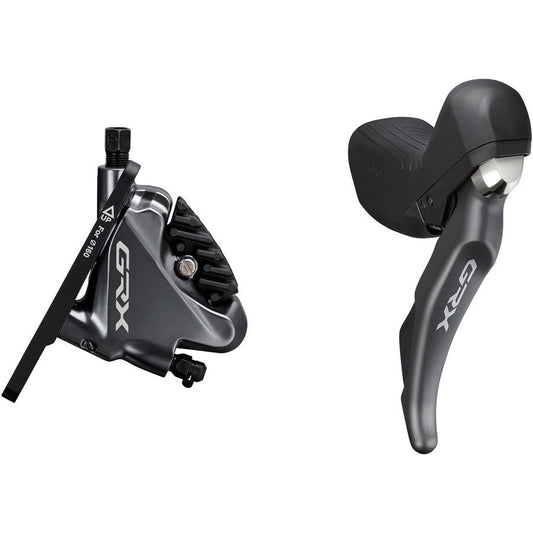 Shimano GRX ST-RX810 Shifter/Brake Lever BR-RX810 Hydraulic Disc Brake Caliper - Right/Rear 11-Speed Flat Mount Caliper