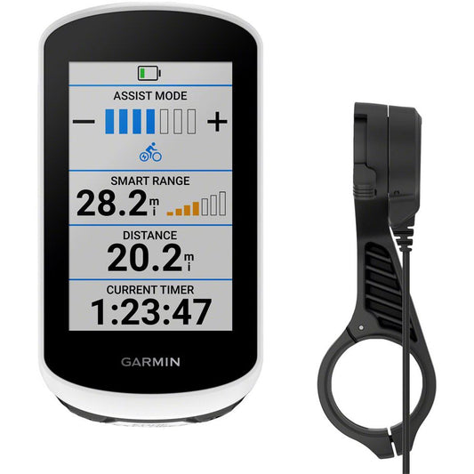 Garmin Edge Explore 2 Bike Computer Power Mount Bundle - GPS Wireless Black