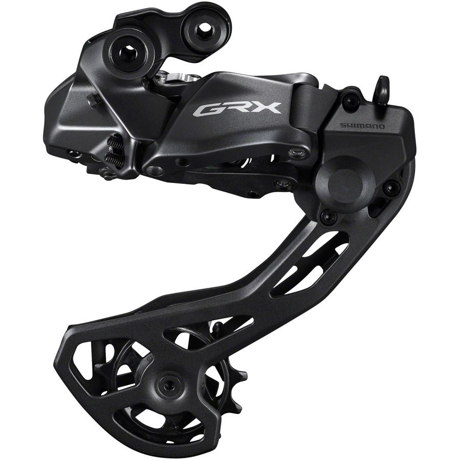 Shimano GRX RD-RX825 Di2 Rear Derailleur - 12-Speed Long Cage With Clutch For 2x BLK
