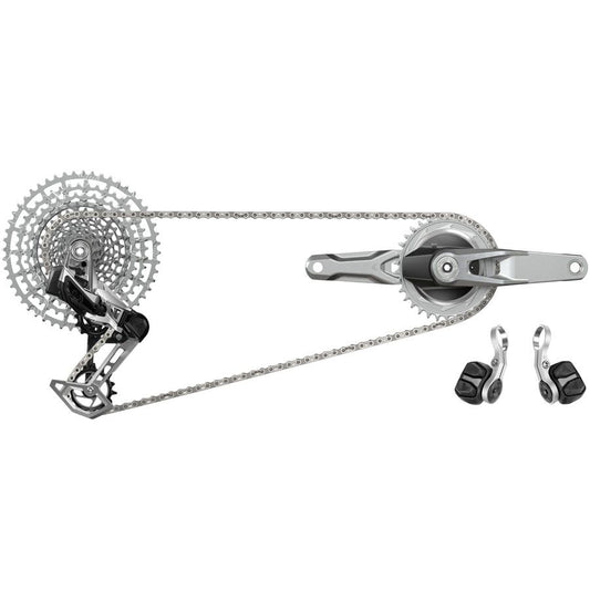 SRAM 1987 Eagle Transmission Power Meter Groupset - 170mm 32 34t Chainrings POD Controllers 10-52t Cassette Rear Derailleur Chain
