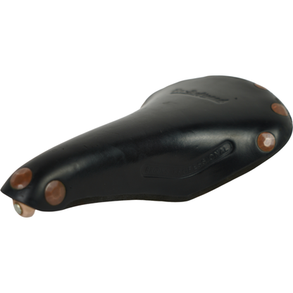 Vintage Brooks Professional "Pre Softened" Black Leather Road Bike Saddle