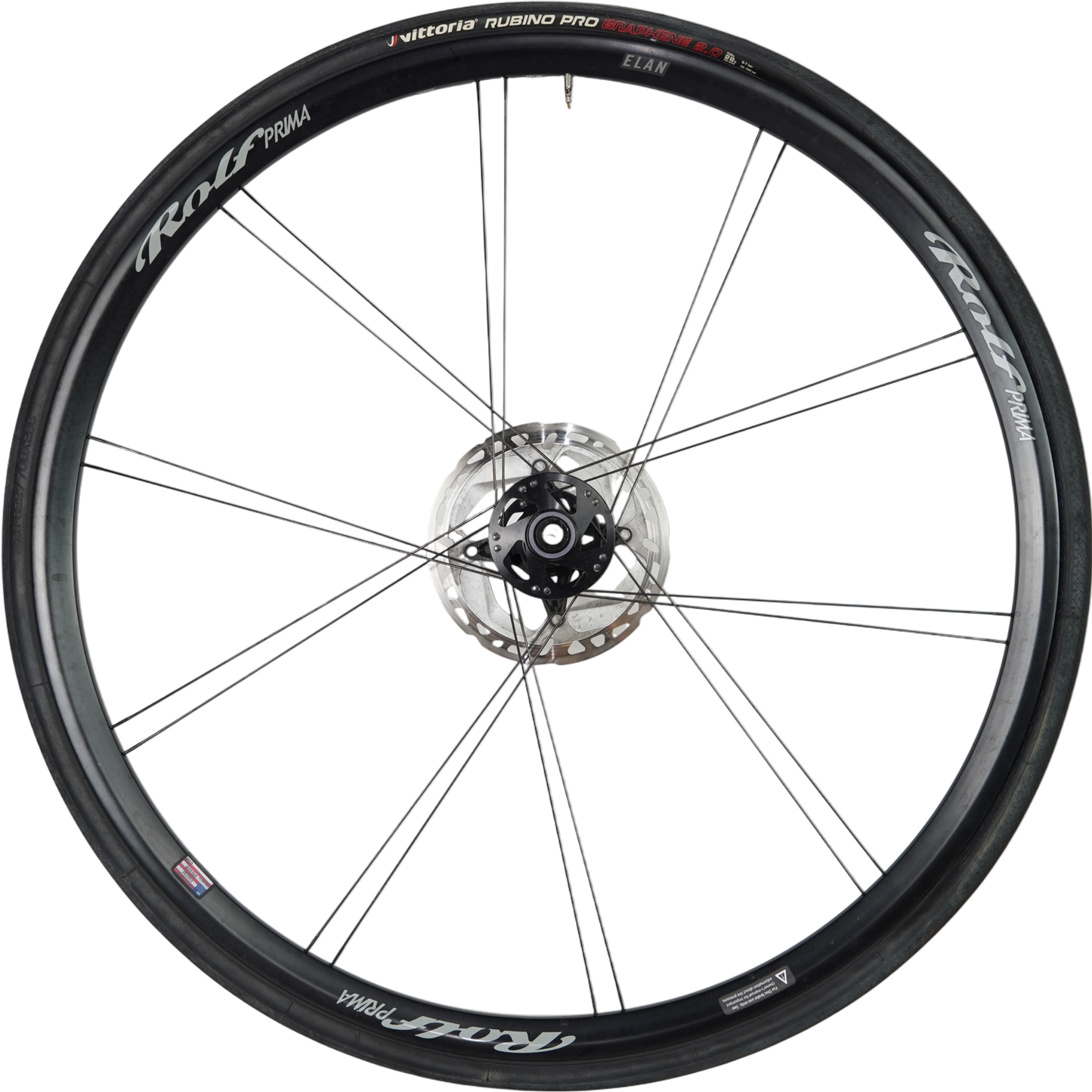 Rolf Prima Elan 700c Disc Brake Aluminum Road Wheelset W/ Tires & Rotors