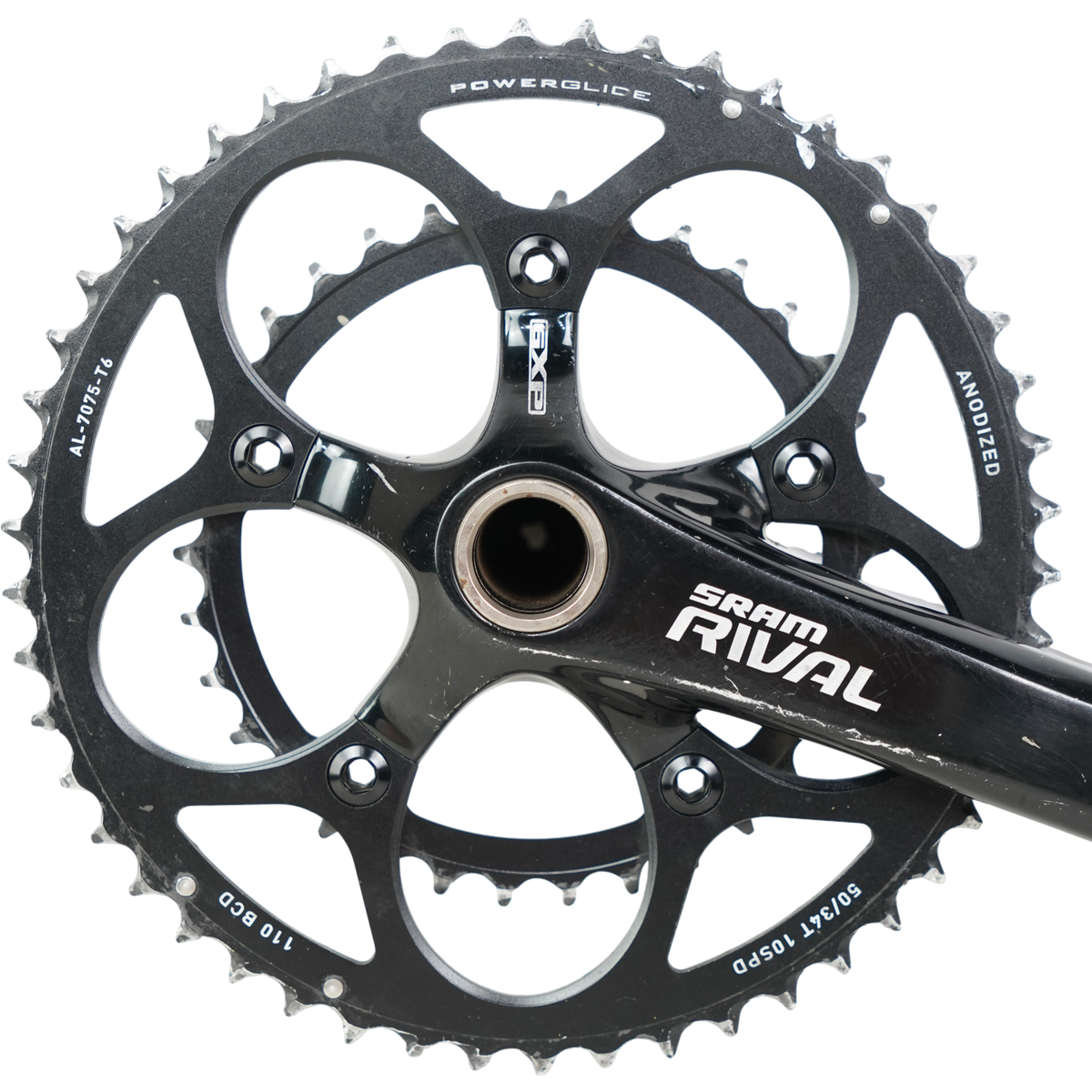 SRAM Rival GXP 10-Speed 175mm Road Crankset W/ 50/34t Chainrings