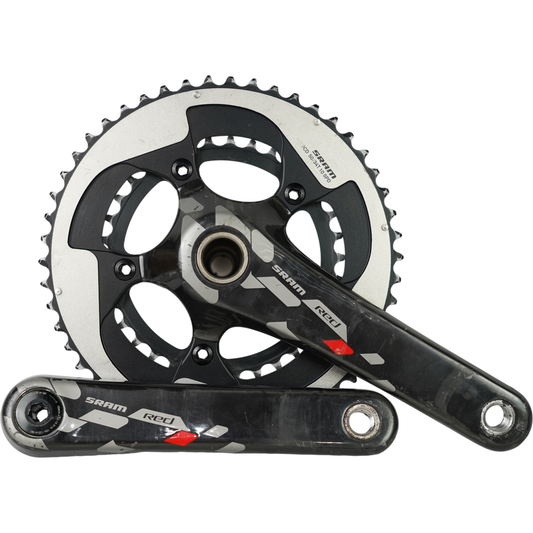 SRAM Red 2x10 Speed 175mm Road Crankset W/ 50/34t Chainrings