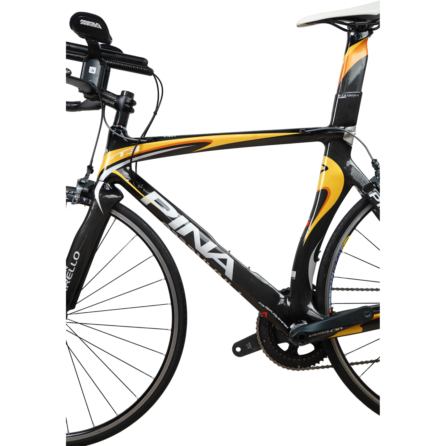 2012 Pinarello FT3 Ultegra/Dura-Ace TT/Triathlon Carbon Rim Brake Bike - 56cm