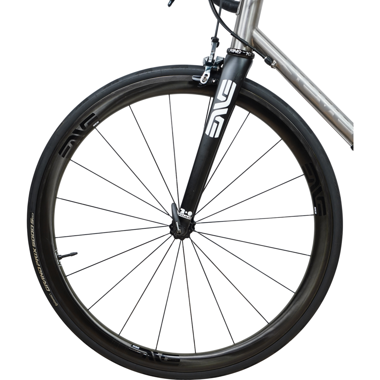 Seven Axiom S Custom Titanium Road Bike W/ Couplers - Full Enve Build - 56cm