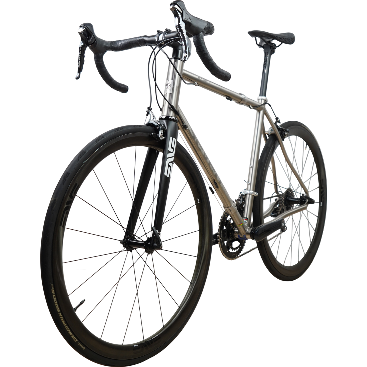 Seven Axiom S Custom Titanium Road Bike W/ Couplers - Full Enve Build - 56cm