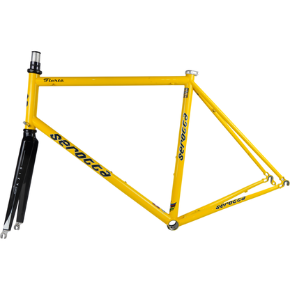 58cm Serotta Fierté 700c Rim Brake Steel Road Bike Frameset W/ Carbon Fork