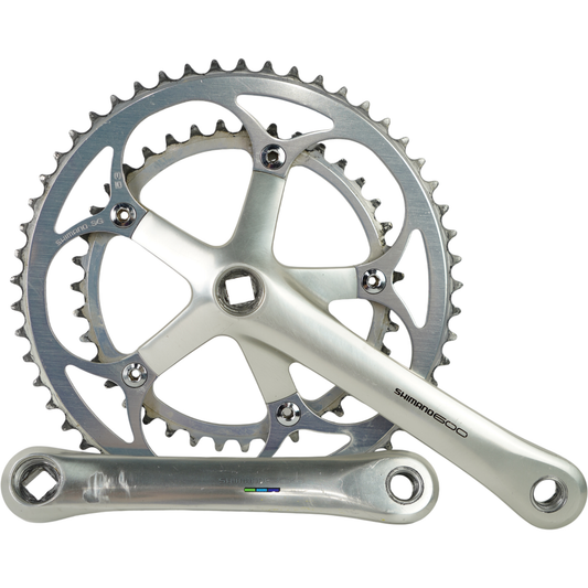 Vintage Shimano 600 FC-6400 172.5mm Road Crankset W/ 53/39t