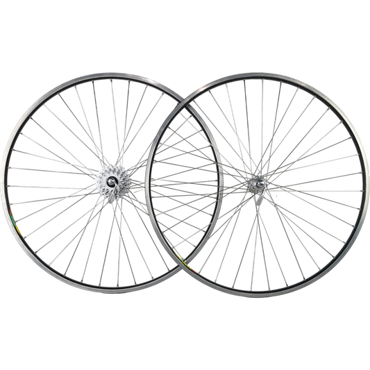 Vintage Mavic MA2 700c Rim Brake Road Bike Wheelset W/ Campagnolo Record Hubs
