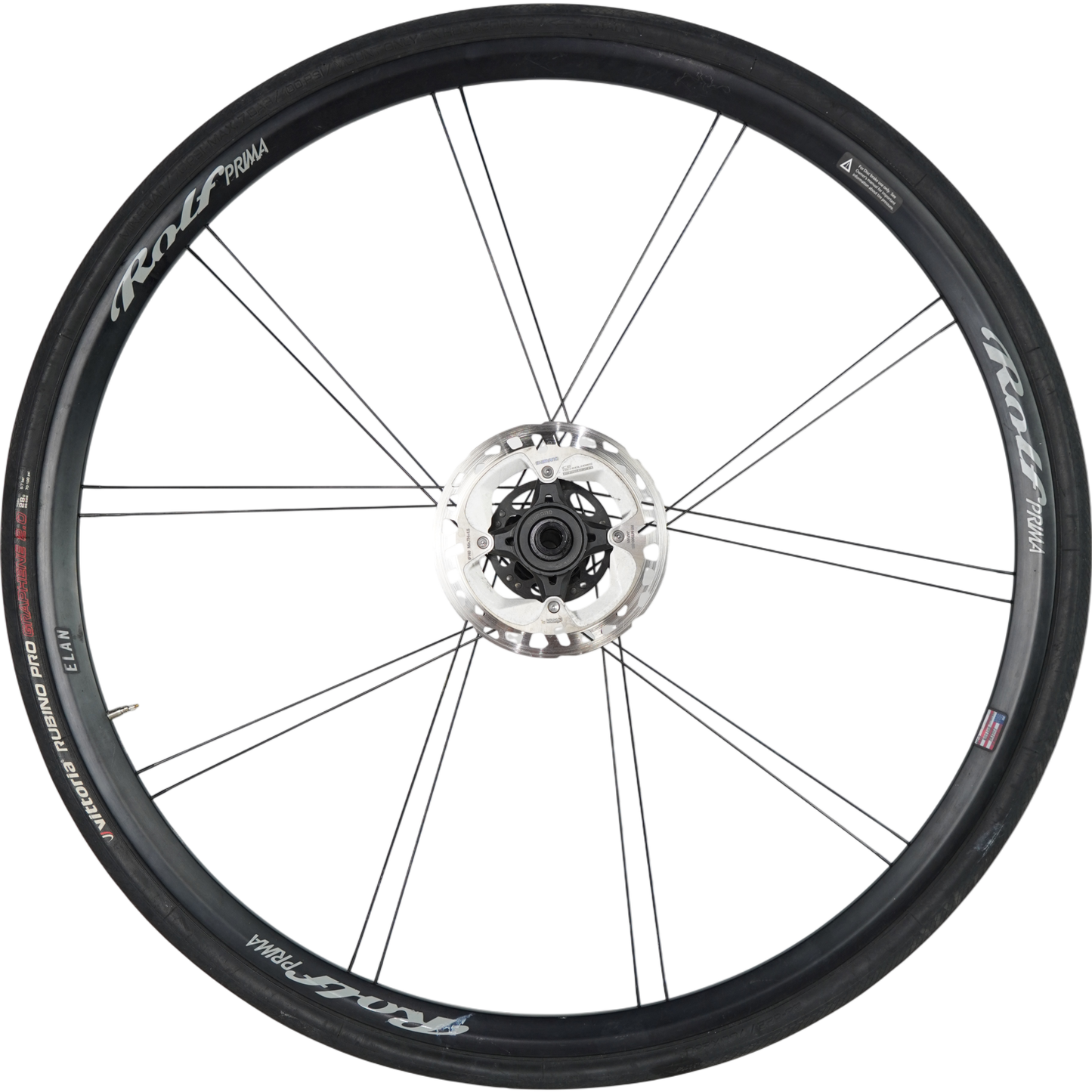 Rolf Prima Elan 700c Disc Brake Aluminum Road Wheelset W/ Tires & Rotors