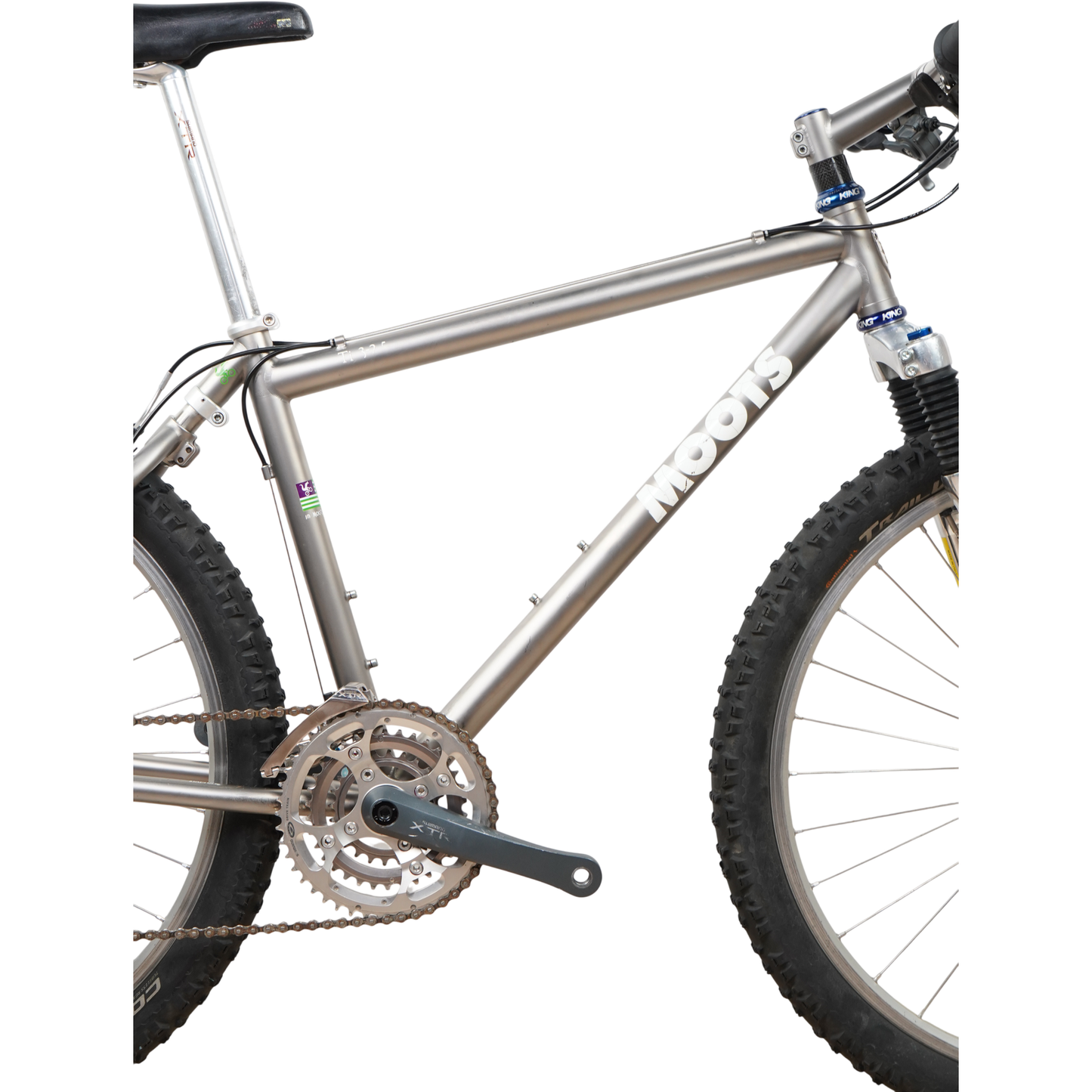 Vintage Moots YBBeat Titanium XTR 26" Soft Tail Mountain Bike - Medium