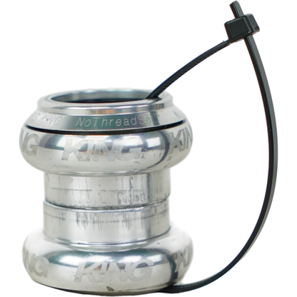 Chris King NoThreadSet 1 1/8" Threadless Bike Headset - Polished Silver