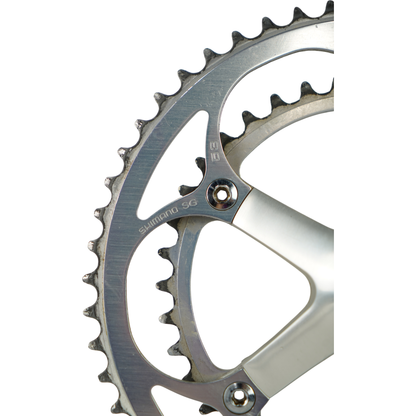 Vintage Shimano 600 FC-6400 172.5mm Road Crankset W/ 53/39t Chainrings