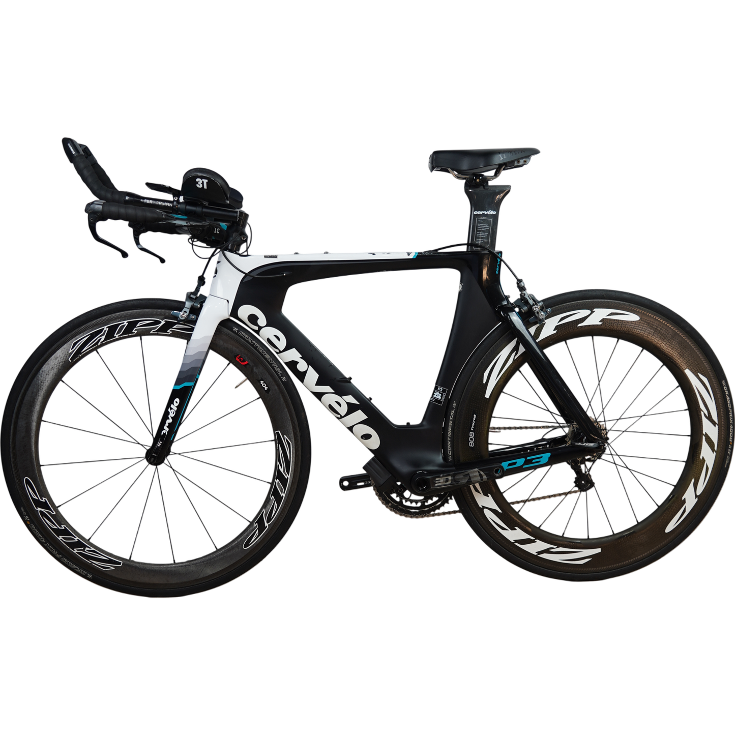 2016 Cervélo P3 Carbon Rim Brake TT/Tri Bike W/ Zipp Wheels - 51cm