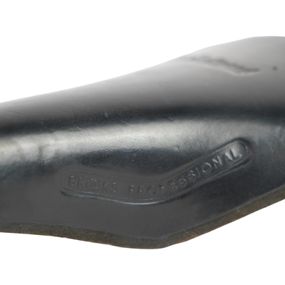 Vintage Brooks Professional "Pre Softened" Black Leather Road Bike Saddle