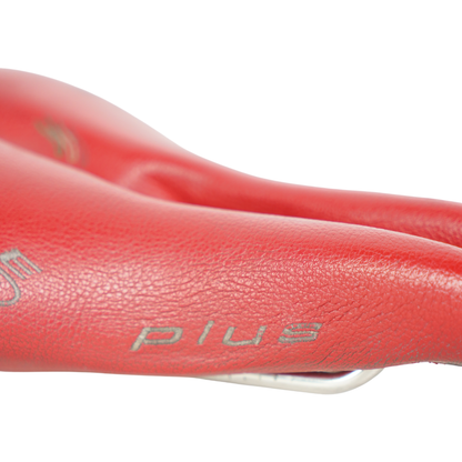 Selle SMP Plus Red Road Bike Saddle - Made In Italy - 156mm Wide