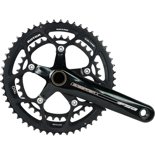 FSA Gossamer Road 170mm Crankset W/ Rotor noQ 53/38t Chainrings 110 BCD