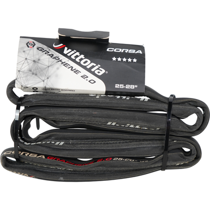 Vittoria Corsa Graphene 2.0 700c Tubular Road Bike Tire 25-28mm