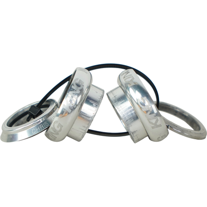 Chris King NoThreadSet 1 1/8" Threadless Bike Headset - Polished Silver