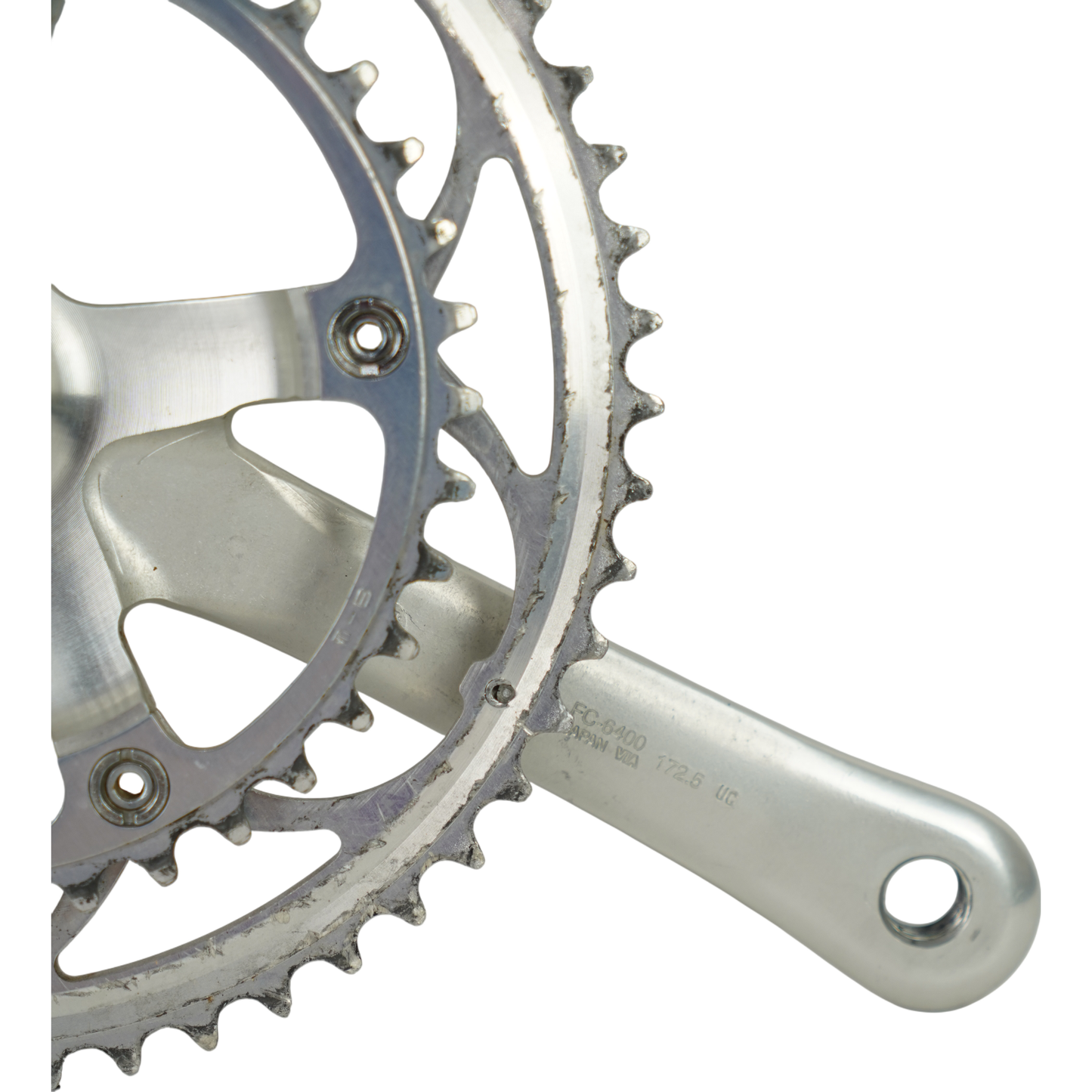 Vintage Shimano 600 FC-6400 172.5mm Road Crankset W/ 53/39t Chainrings